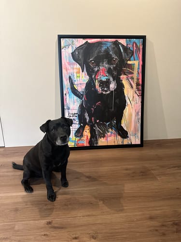 undefined review of Custom Pet Portrait - Basquiat Style image 1 out of 1