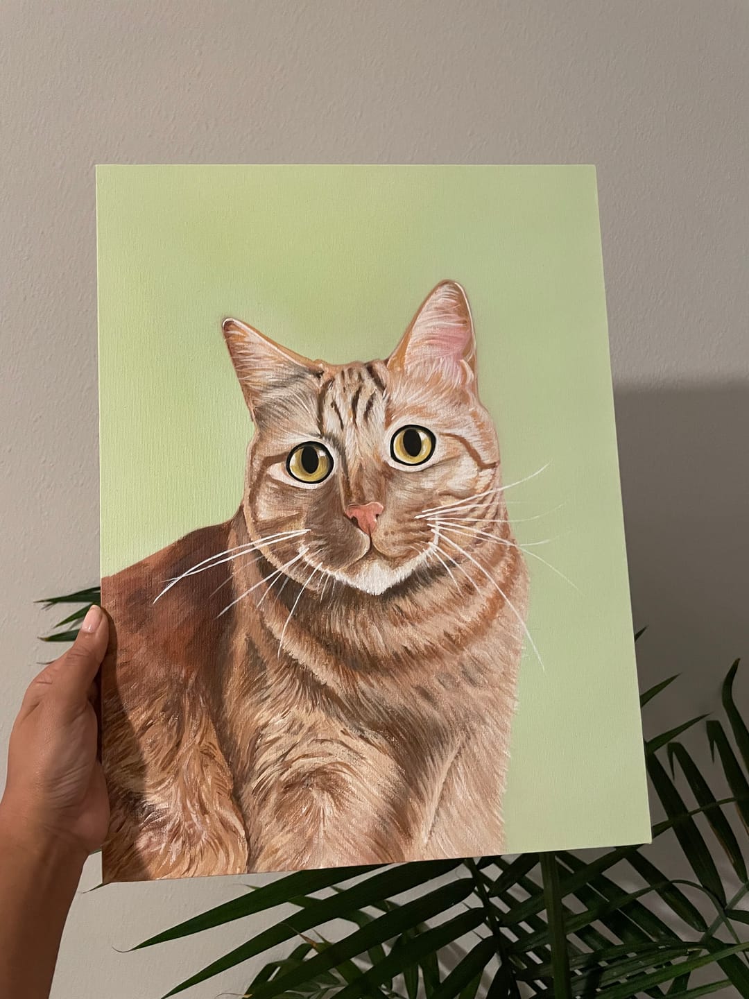 Customer photo review of Custom Pet Painting