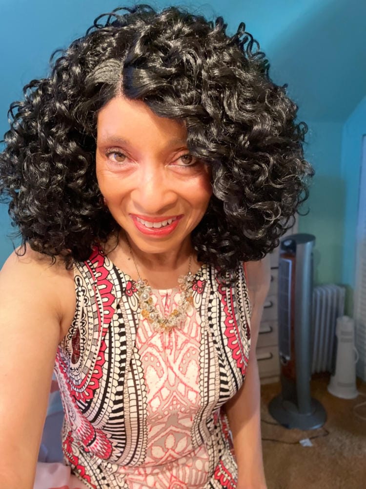 Customer photo review of Vanessa Top Super C Side Synthetic Lace Part Wig - DEKEE