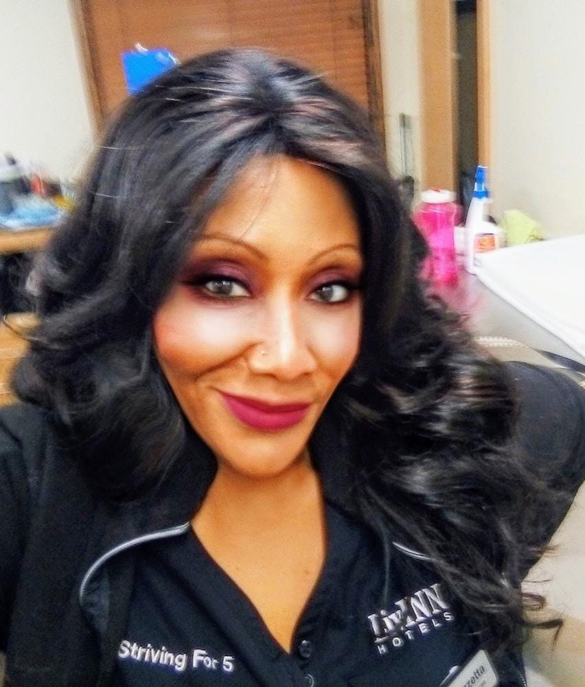 Customer photo review of It's a Cap Weave 100% Human Hair Wig YAKI 1012