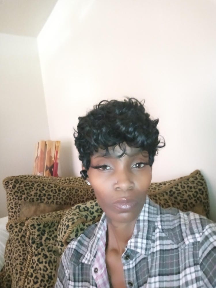 Customer photo review of It's A Wig Synthetic Hair Full Wig - NUNA