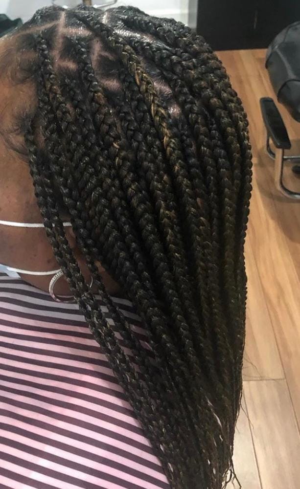 Customer photo review of Outre Synthetic Pre Stretched ULTRA BRAID - XPRESSION 3X 42"