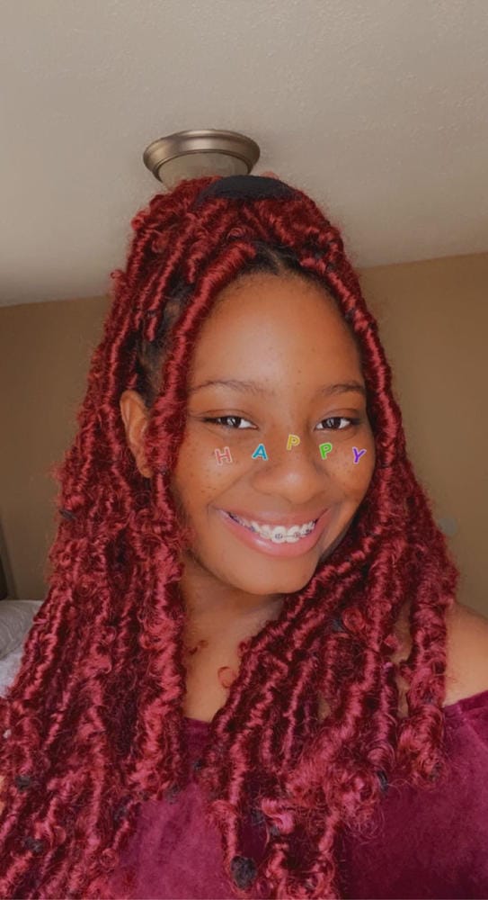 Customer photo review of Sensationnel Lulutress Crochet Braid WATER WAVE 18"