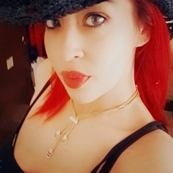 Customer photo review of Cherry Sky Blue Coloured Contact Lenses