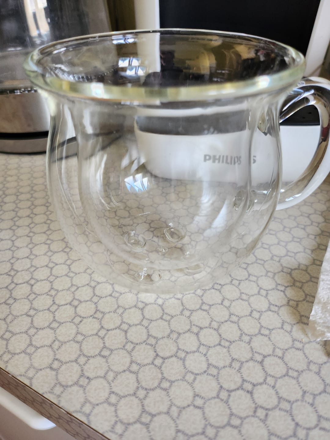 Customer photo review of Glas Kessel Tasse - Doppelwandig