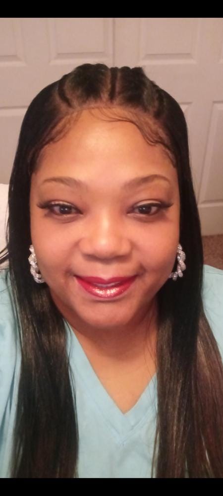 Customer photo review of Mayde Beauty Synthetic Pre Braided Lace Front Wig - CECE