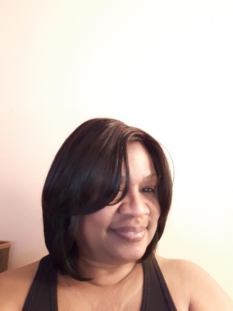 Customer photo review of Bobbi Boss 100% Human Hair Wig MH1228 WILMA