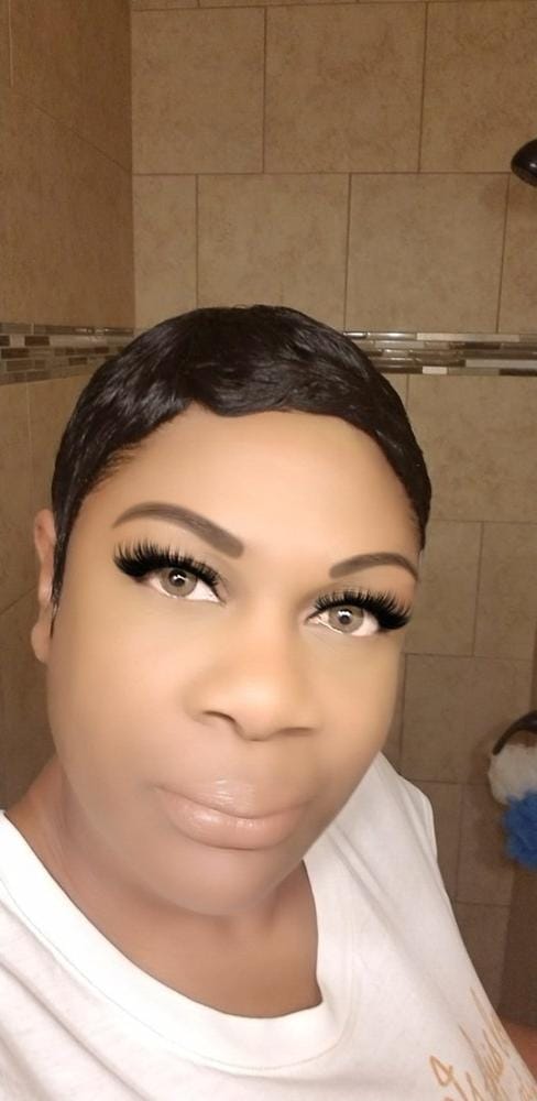 Customer photo review of Outre Human Hair Wig DUBY PIXIE