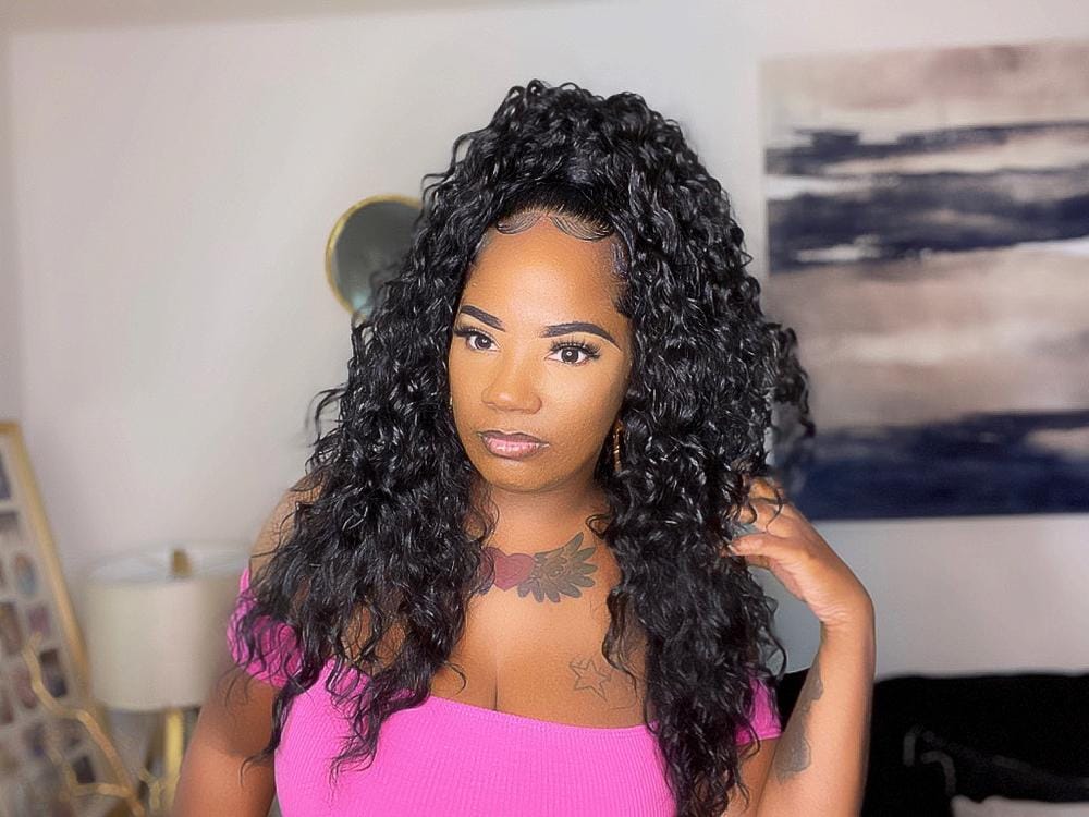 Customer photo review of Sensationnel Instant Up & Down Pony Wrap Synthetic Half Wig - UD 2