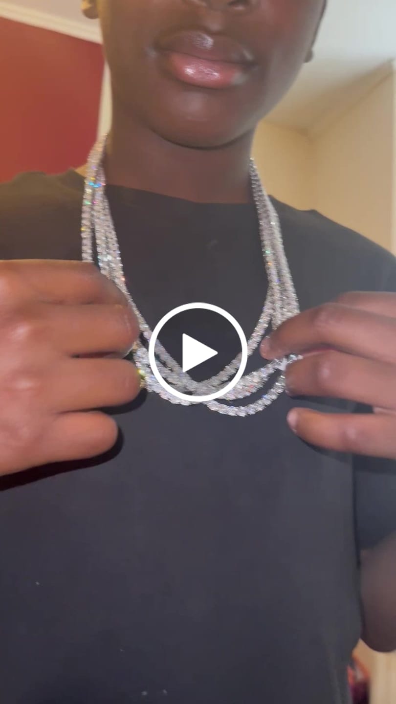 Customer video review of 5mm Tennis Chain - White Gold