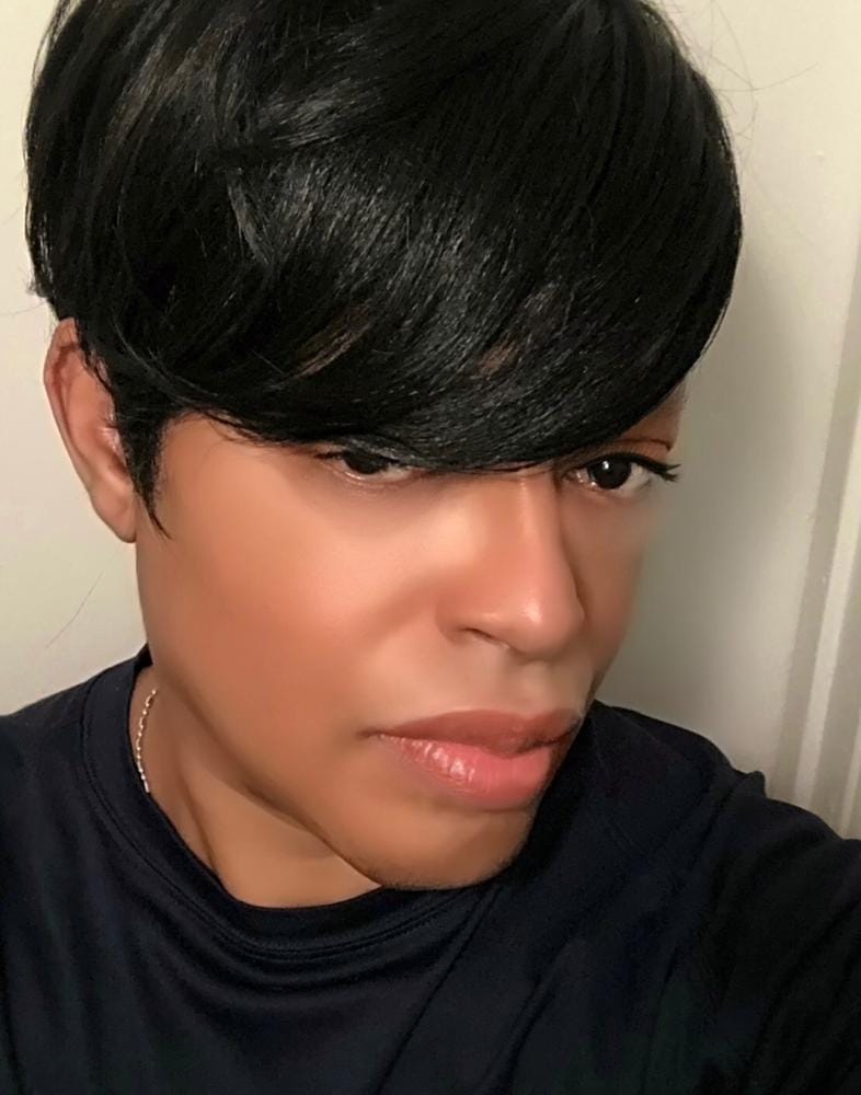 Customer photo review of Freetress Equal Synthetic Hair Full Wig - CHARLIE