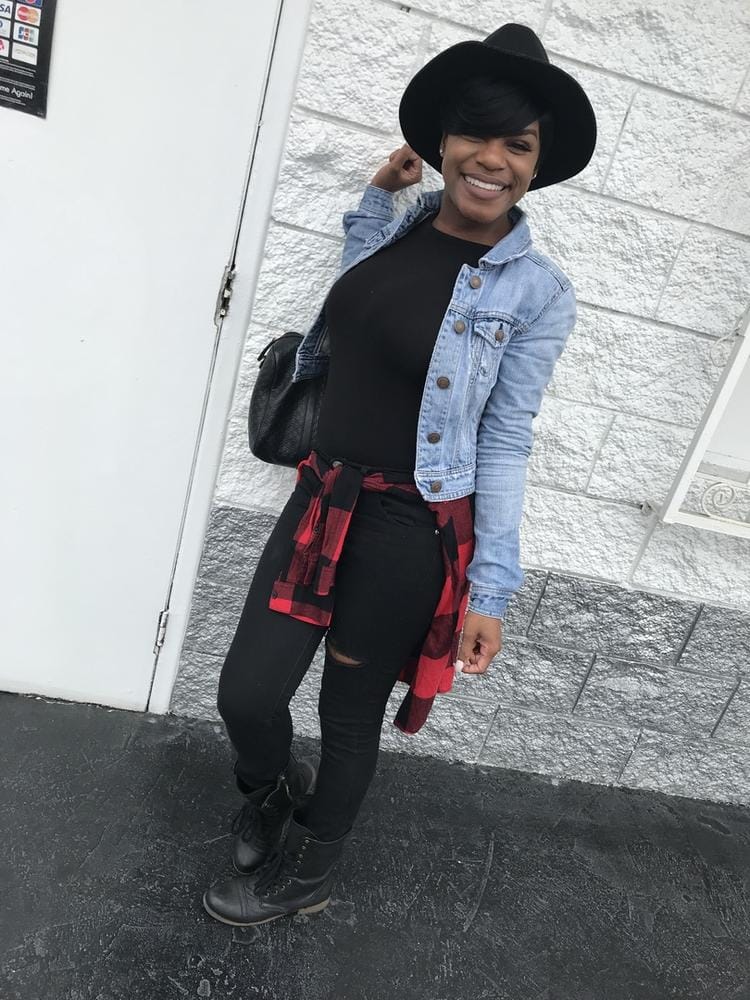 Customer photo review of Freetress Equal Synthetic Hair Full Wig - CHARLIE