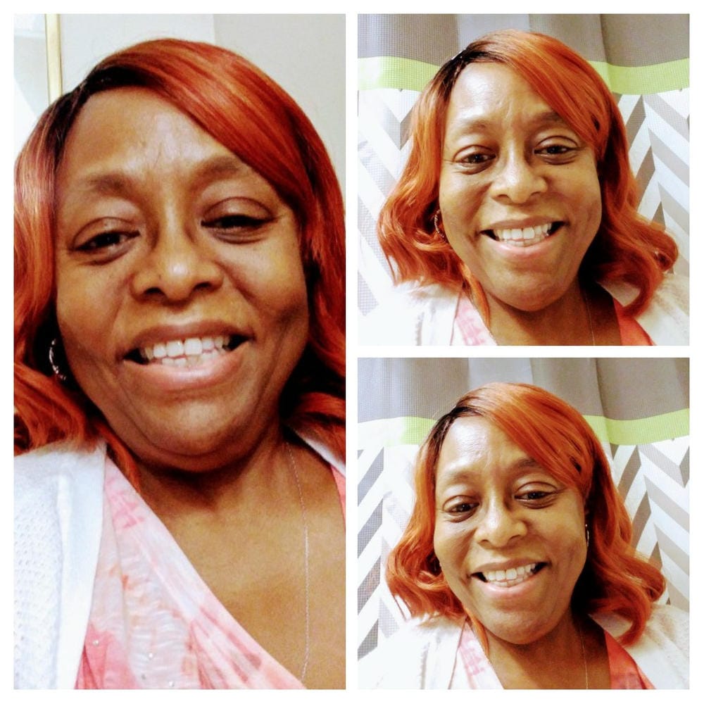 Customer photo review of Outre Wigpop Synthetic Hair Wig DESSY