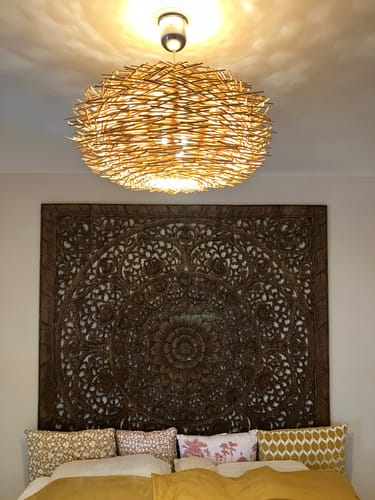 Customer photo review of Tête de Lit Mandala Design - California King 180 cm