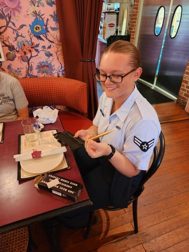 Customer photo review of U.S. Air Force .308 Real Bullet Casing Twist Pen - Polished Brass