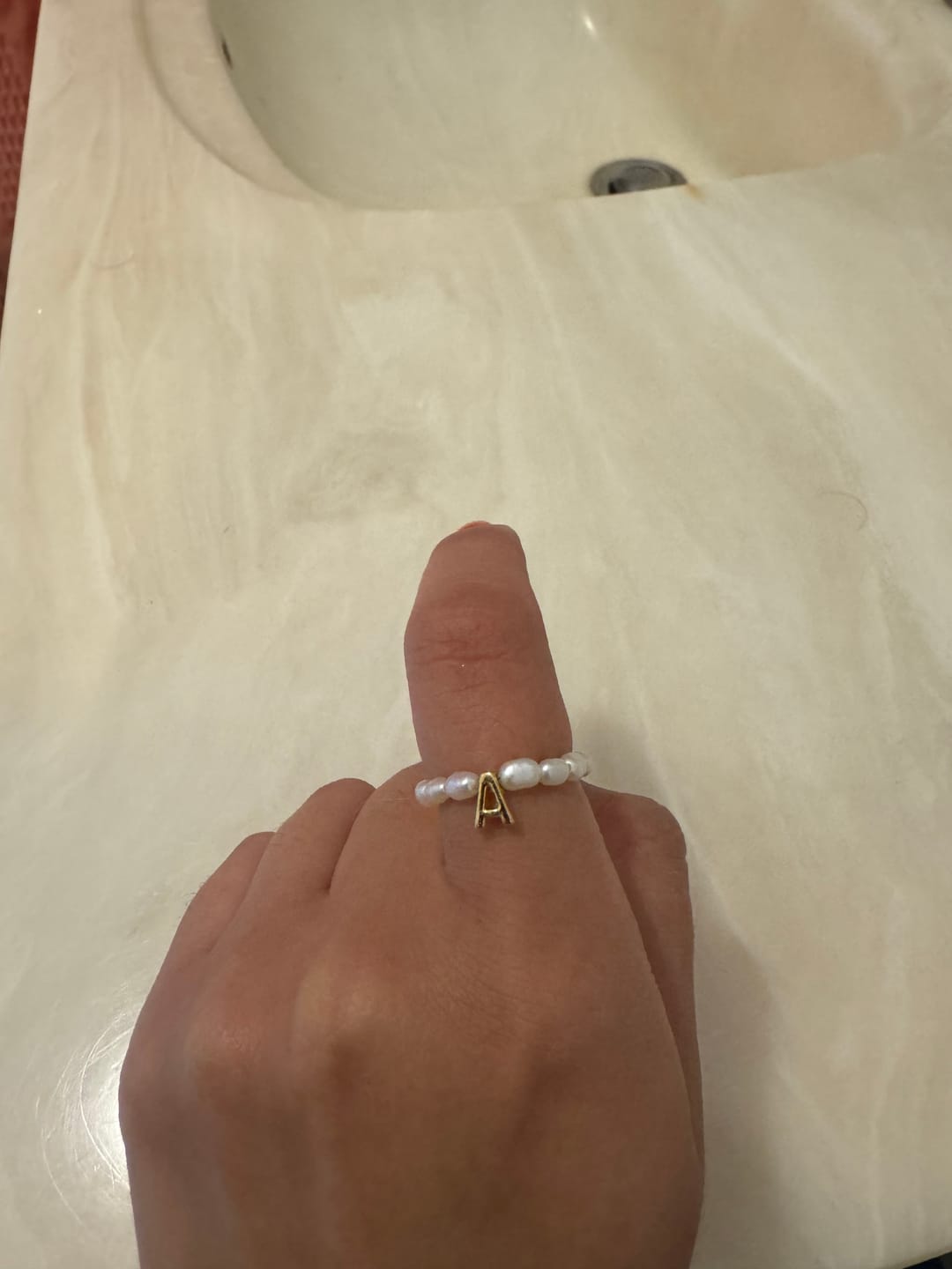Customer photo review of Par Arracada Con Perla Redonda
