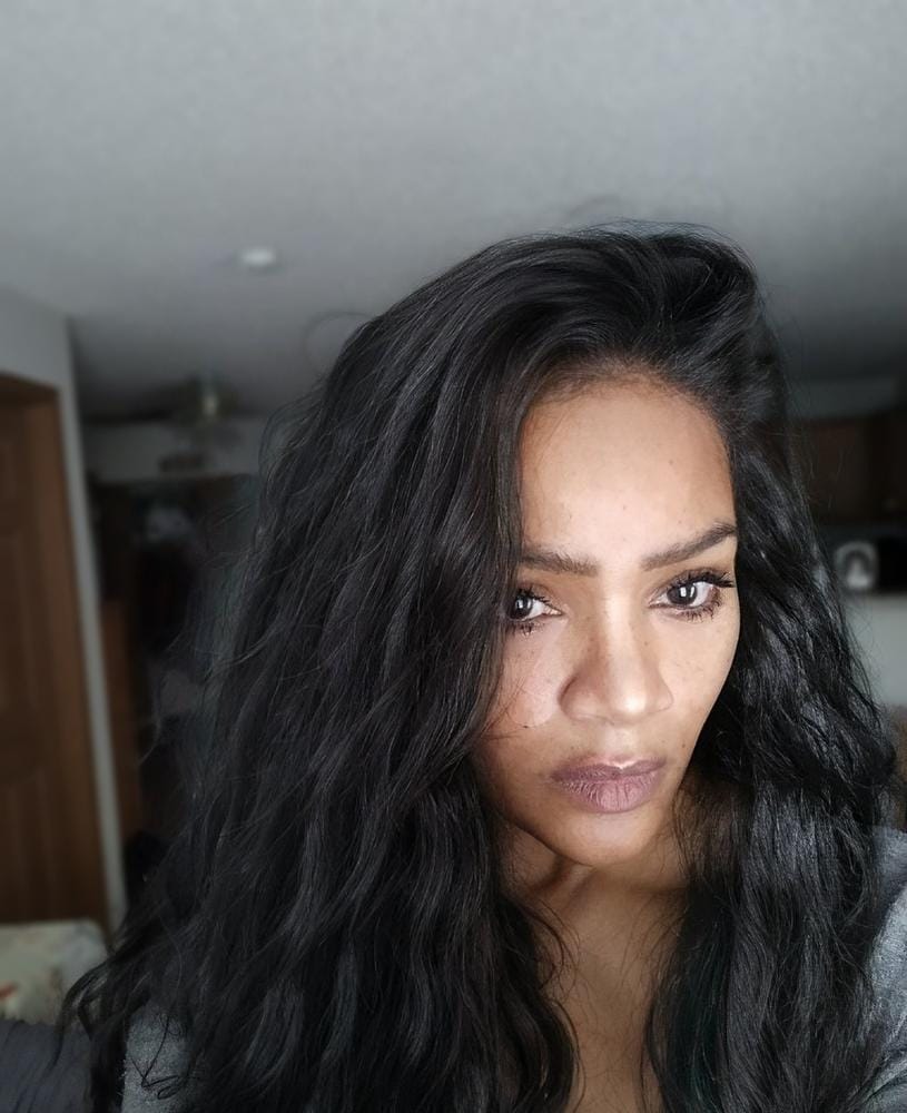 Customer photo review of Bobbi Boss Premium Synthetic 13x4 HD Glueless Deep Lace Wig - MLF255 DANICA