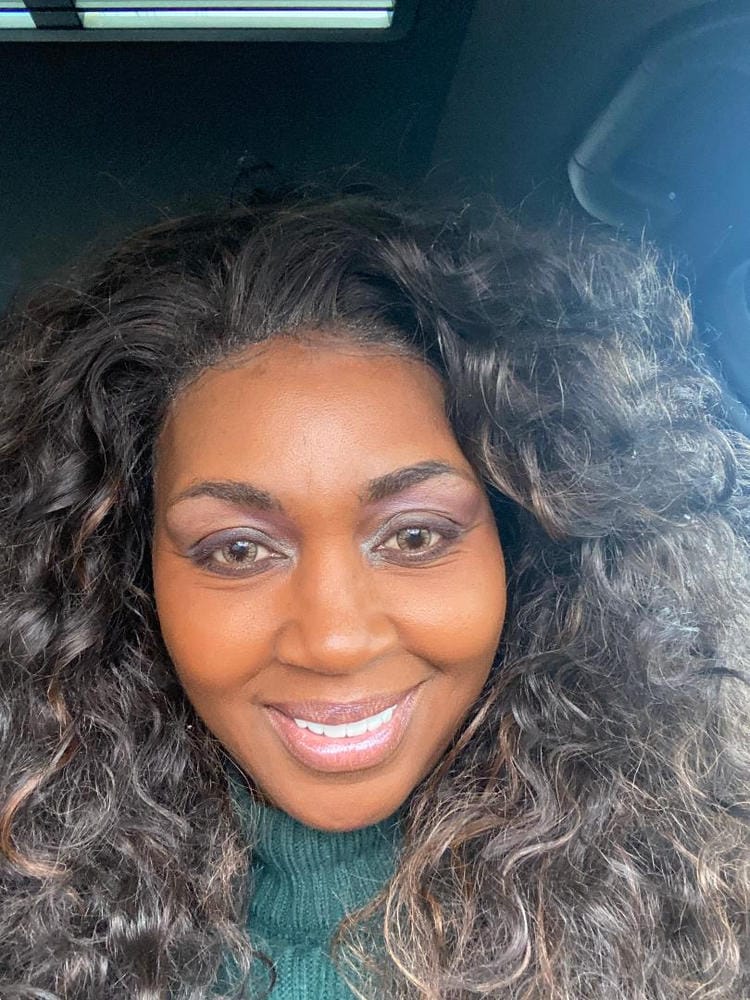 Customer photo review of Vanessa Express Synthetic Lace Front Wig TOPS YOLAN