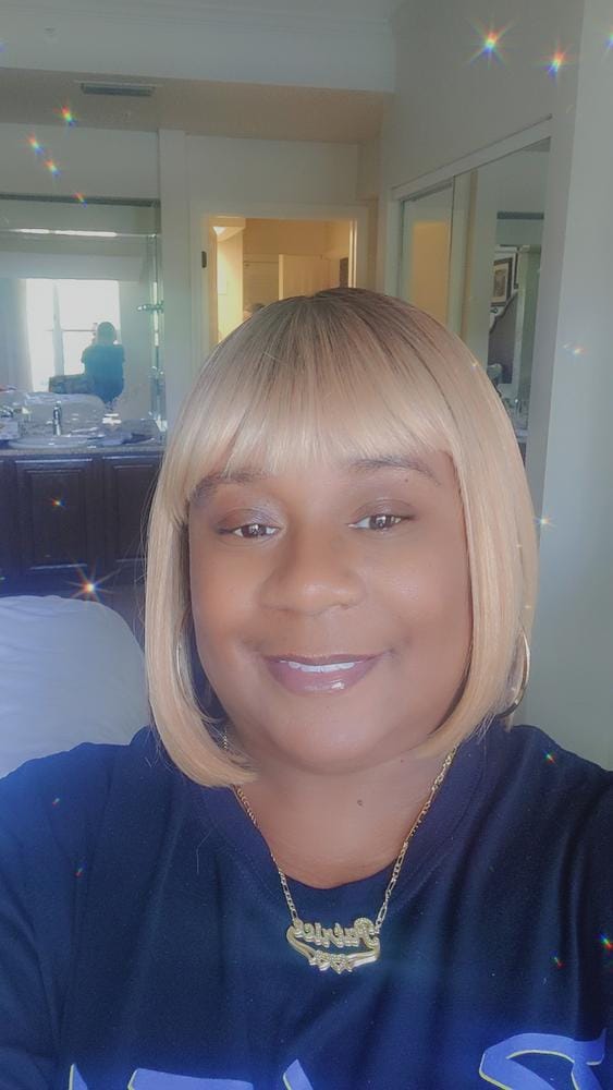Customer photo review of Model Model Klio Synthetic Wig KL 012