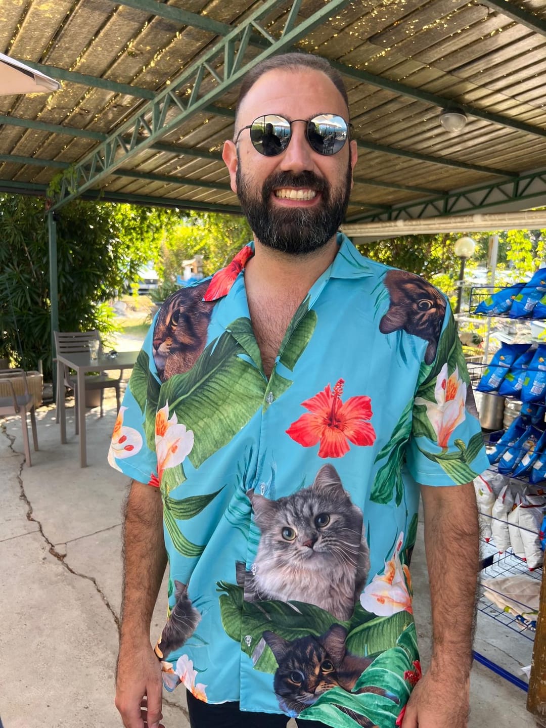 Customer photo review of La tua foto - Camicia hawaiana personalizzata