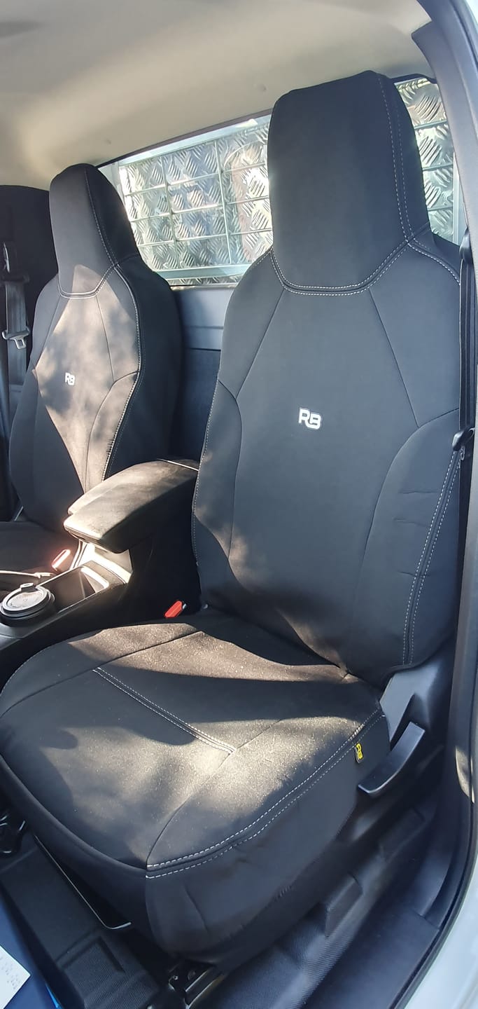 Customer photo review of Isuzu D-MAX RG Single Cab Neoprene 2x Front Seat Covers (In Stock)