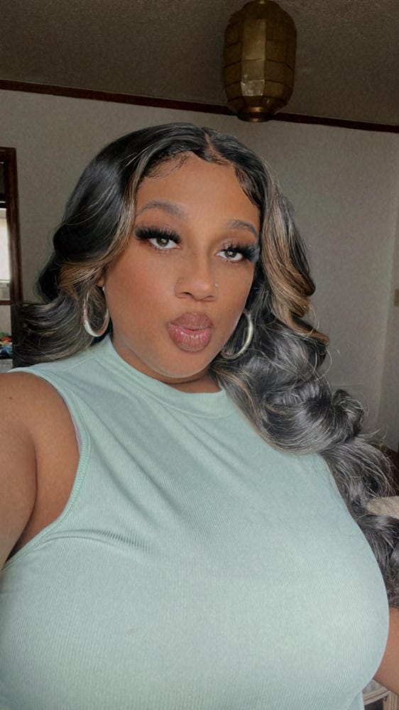 Customer photo review of Sensationnel Butta Lace Synthetic Hair HD Lace Wig - BUTTA UNIT 20