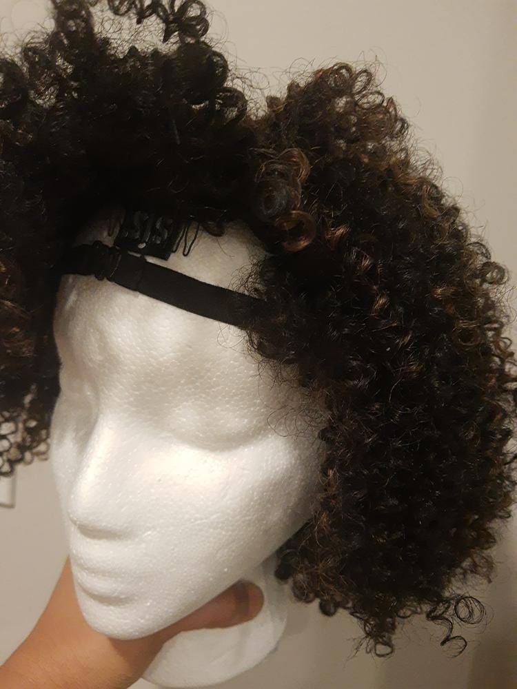 Customer photo review of Zury Sis 100% Human Hair Wig - HR-NAT 4A OBI