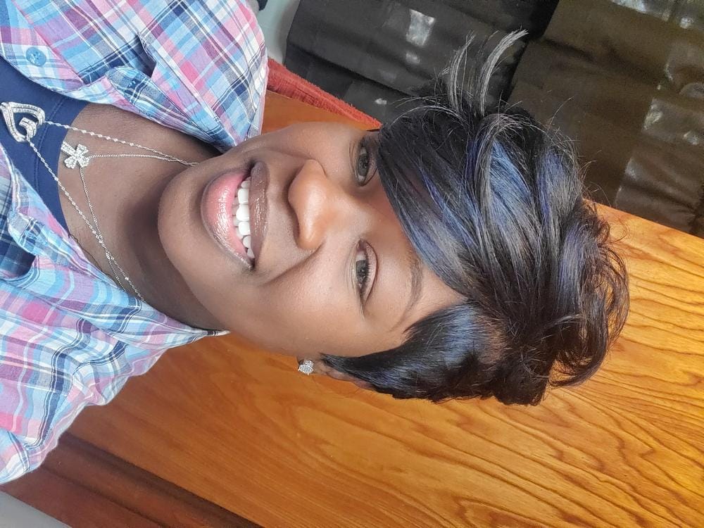 Customer photo review of Freetress Equal Synthetic Hair Full Wig - CHARLIE