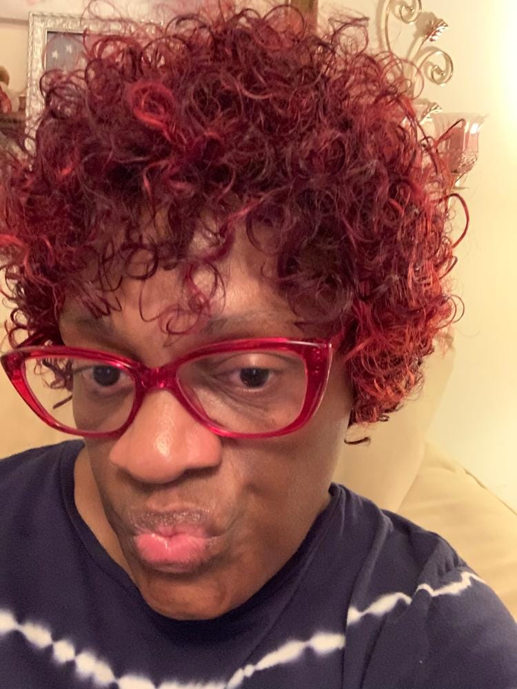 Customer photo review of Bobbi Boss 100% Human Hair Wig MH1235 SPIRAL