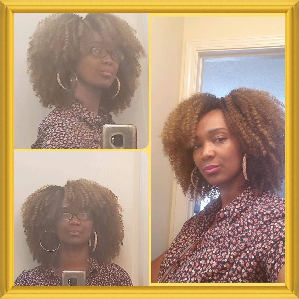 Customer photo review of Freetress Synthetic Crochet Braid - BOHO KINKY JR