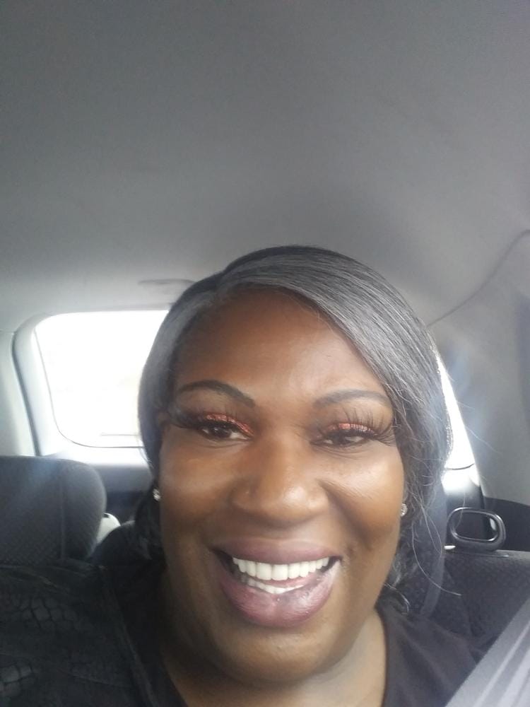 Customer photo review of Sensationnel Dashly Salt & Pepper Synthetic Hair 4" Deep Part HD Lace Front Wig - SP LACE UNIT 2
