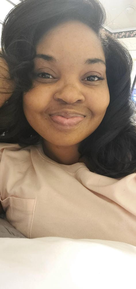 Customer photo review of Outre Perfect Hairline Synthetic HD Lace Wig - JULIANNE