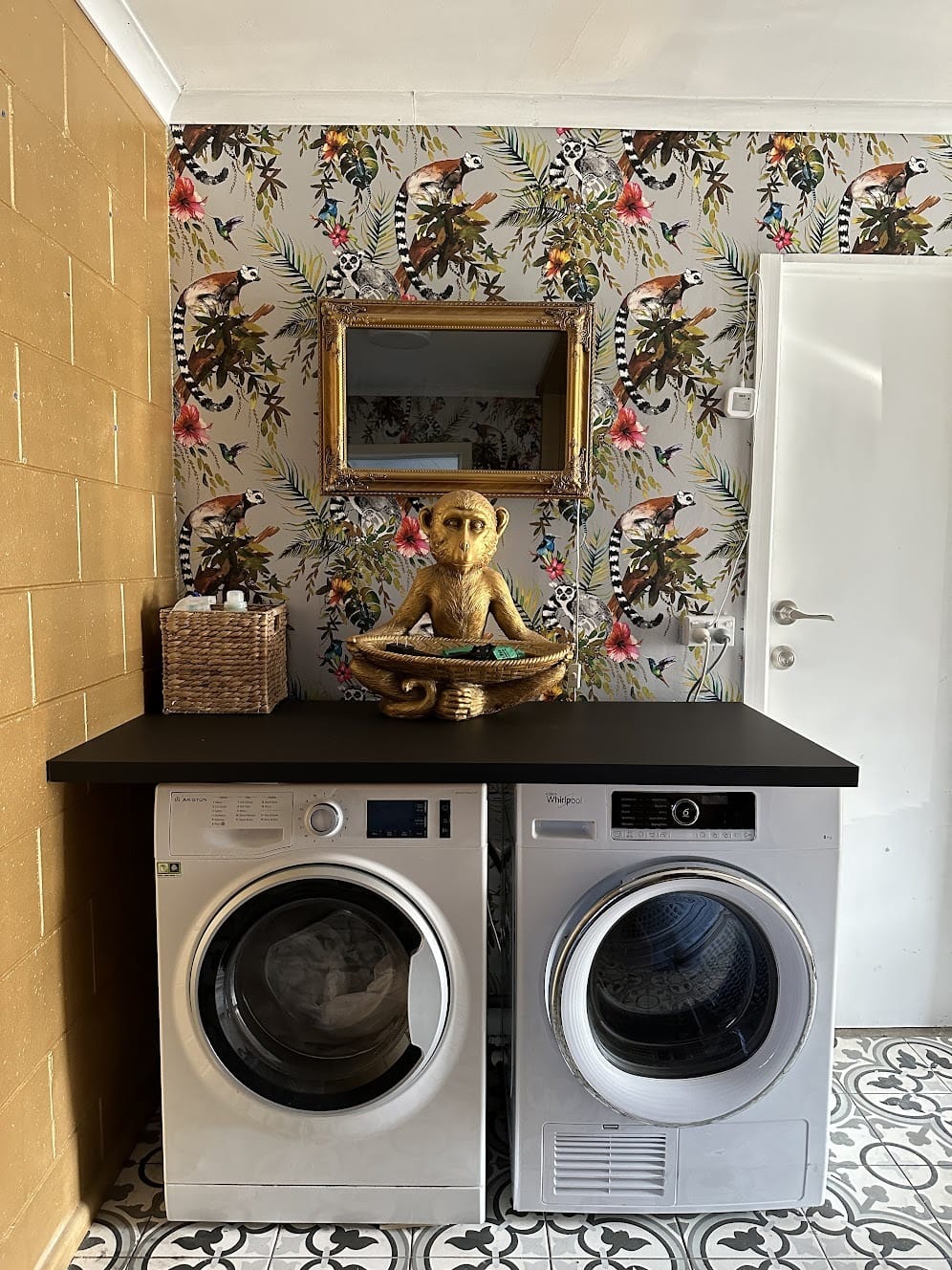 Customer photo review of Lemur Wallpaper - Teal