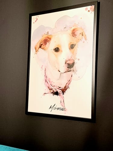 Customer photo review of Πορτραίτο Κατοικίδιου - Νερομπογιά