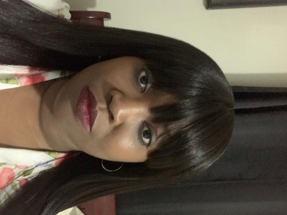 Customer photo review of Isis Brown Sugar Human Hair Mix Wig BS103