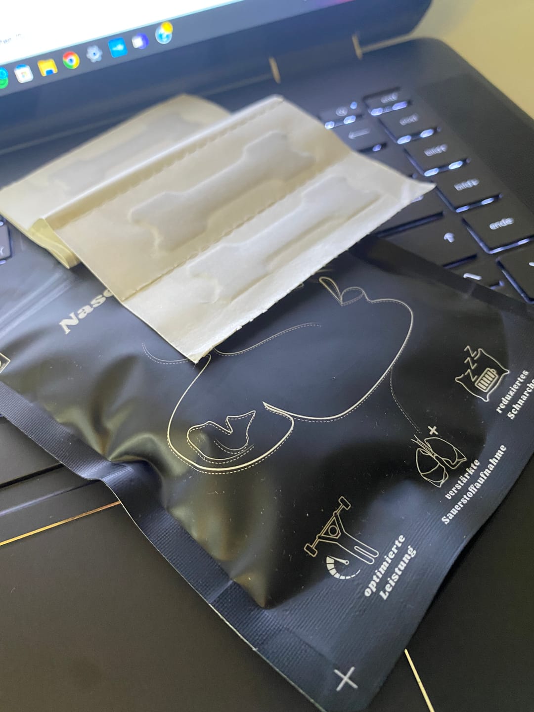 Customer photo review of Nasenpflaster Performance