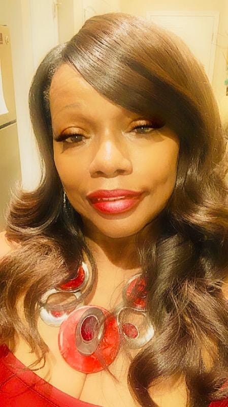 Customer photo review of Freetress Equal Brazilian Natural Synthetic Lace Front Invisible L Part Wig DANITY