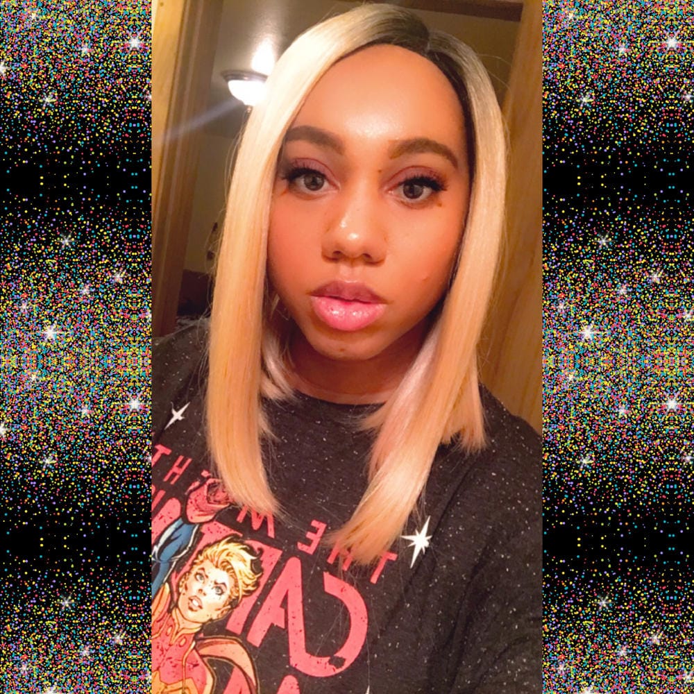 Customer photo review of Sensationnel Empress Synthetic Natural Center Part Lace Front Wig - TIARA