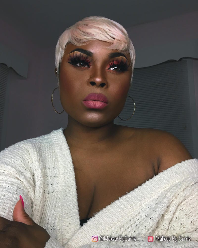 Customer photo review of Outre Synthetic I Part Swiss Lace Front Wig - STEVIE