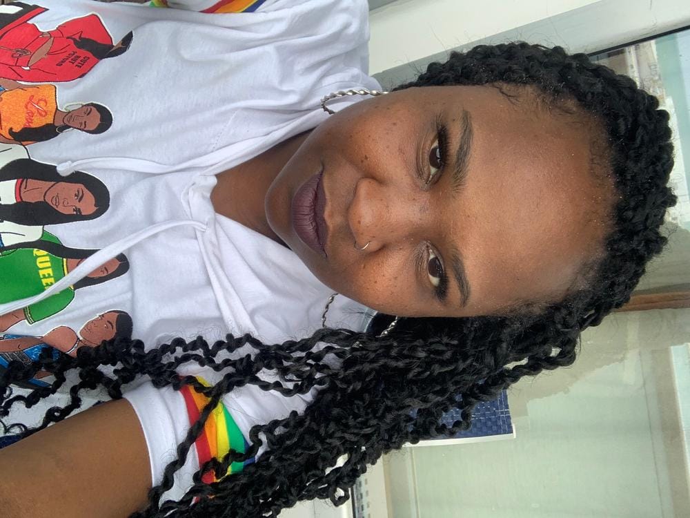 Customer photo review of Sensationnel Lulutress Crochet Braid WATER WAVE 18"