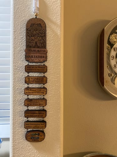 Customer photo review of Holy Land Last Supper Wall Hanging