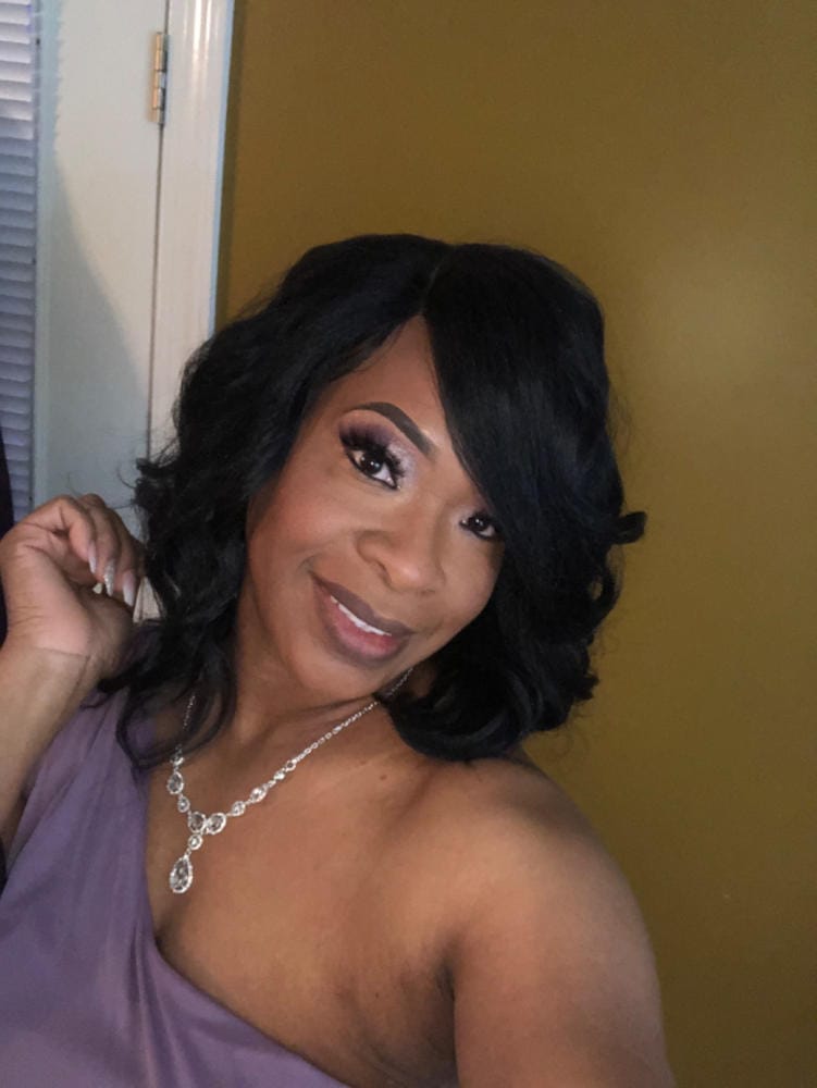 Customer photo review of Bobbi Boss Swiss Synthetic Lace Front Wig - MLF181 DENNA