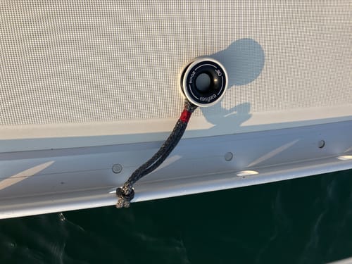 Customer photo: Olli ring used as guy lead for a symmetric spinnaker