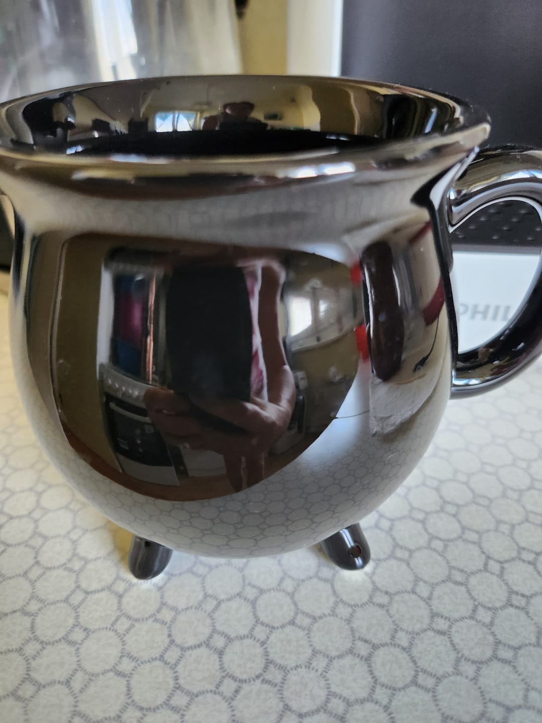 Customer photo review of Schwarze Kessel Tasse