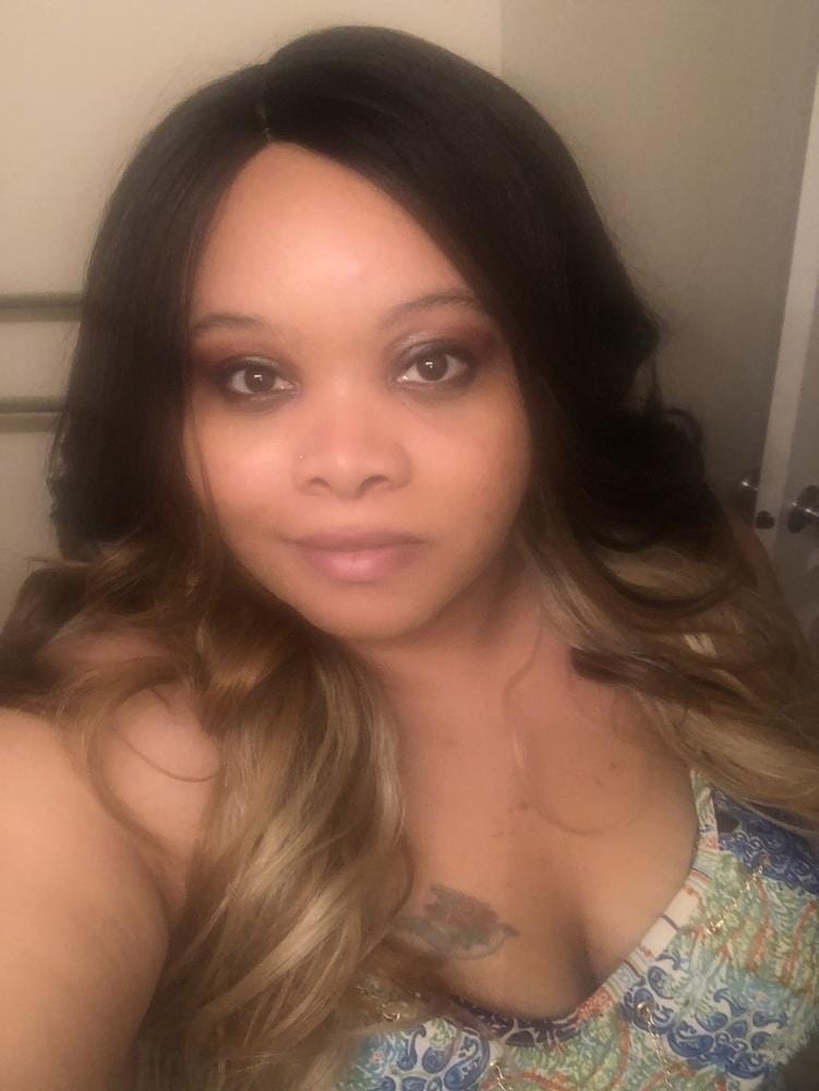 Customer photo review of Freetress Equal Brazilian Natural Synthetic Lace Front Invisible L Part Wig DANITY