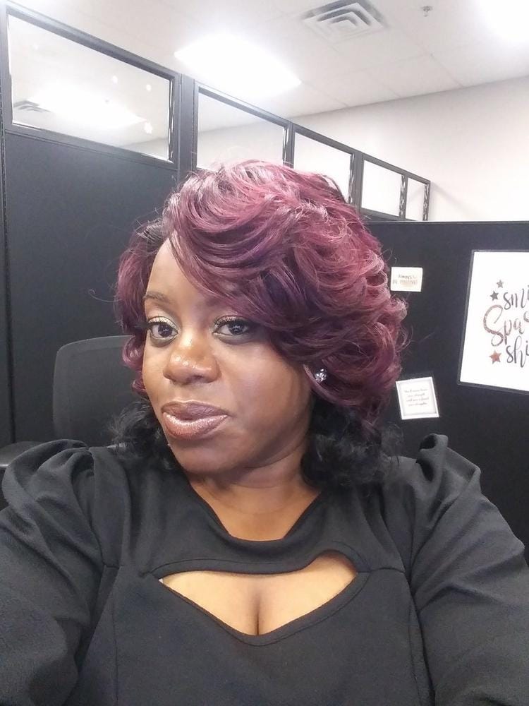 Customer photo review of It's A Wig Dream A Line Synthetic Hair Wig - MAGIC