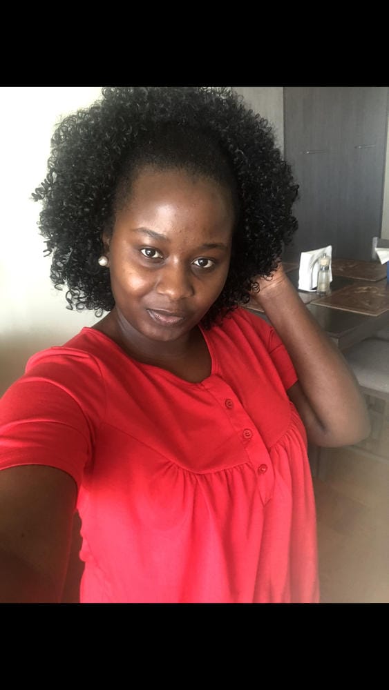 Customer photo review of Freetress Equal Drawstring Ponytail BOHEMIAN FRO