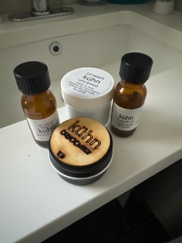 Customer photo review of 5 Piece Beard Oil Sample Pack