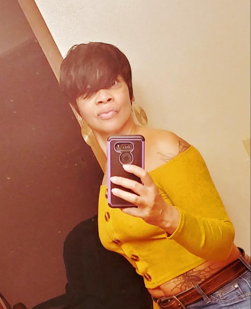 Customer photo review of Sensationnel Bump Collection Human Hair Wig FAB FRINGE