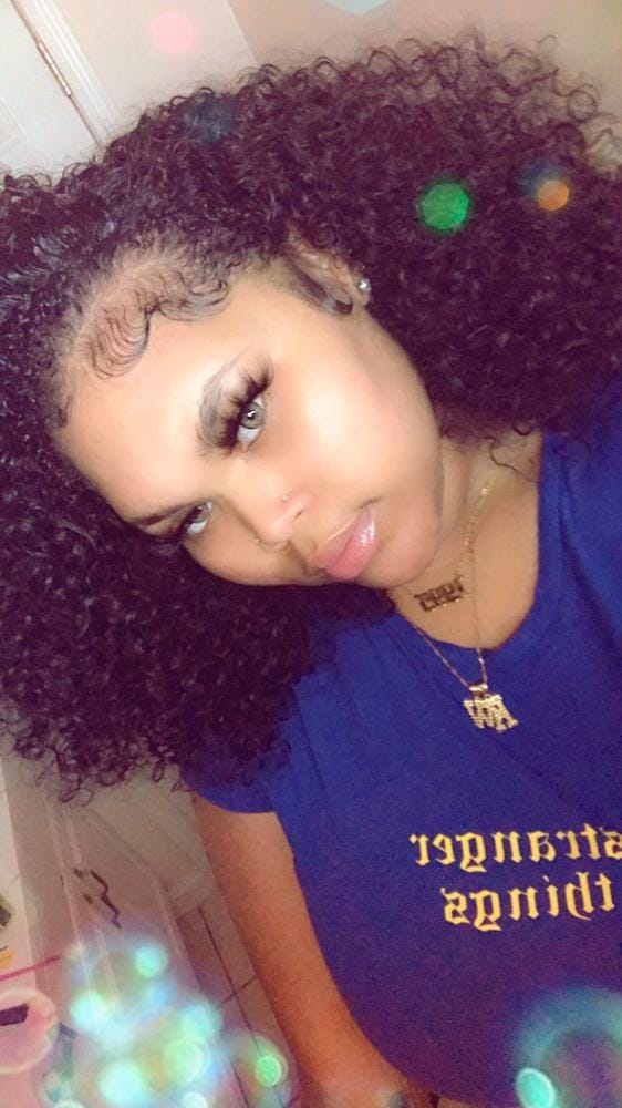 Customer photo review of Outre Quick Weave Half Wig DOMINICAN CURLY (Inspired by Batik Bundle Hair)